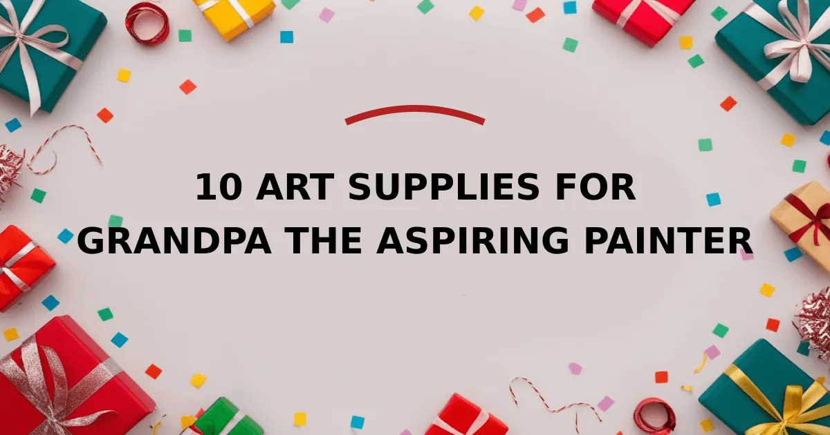 10 Art Supplies for Grandpa the Aspiring Painter